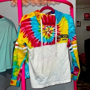 Florida medium tie dye hoodie